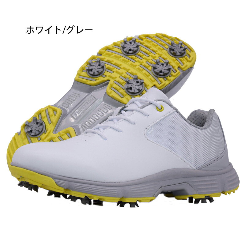 ゴルフシューズ ゴルフ ウォーキングシューズ プロゴルフスニーカー レザー 滑り止...