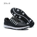 ゴルフシューズ ゴルフ ウォーキングシューズ プロゴルフスニーカー レザー 滑り止め 防水 練習靴 男女兼用 22.5cm-25.0cm