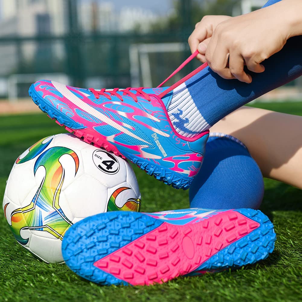 メンズ ジュニアサッカーシューズ トレーニングシューズ 軽量 耐摩耗 壊れた爪サッカーシューズ ジュニ..