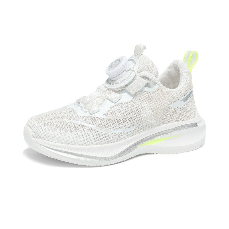 Sneakers - スニーカー キッズ 男の子 女の子 子供靴 ランニングシューズ ダイヤル式 BOA 幅広 軽量 足育 通気 柔軟 滑り止め スポーツシューズ 通学履き カジュアルシューズ クッション性 20.5cm-24.5cm