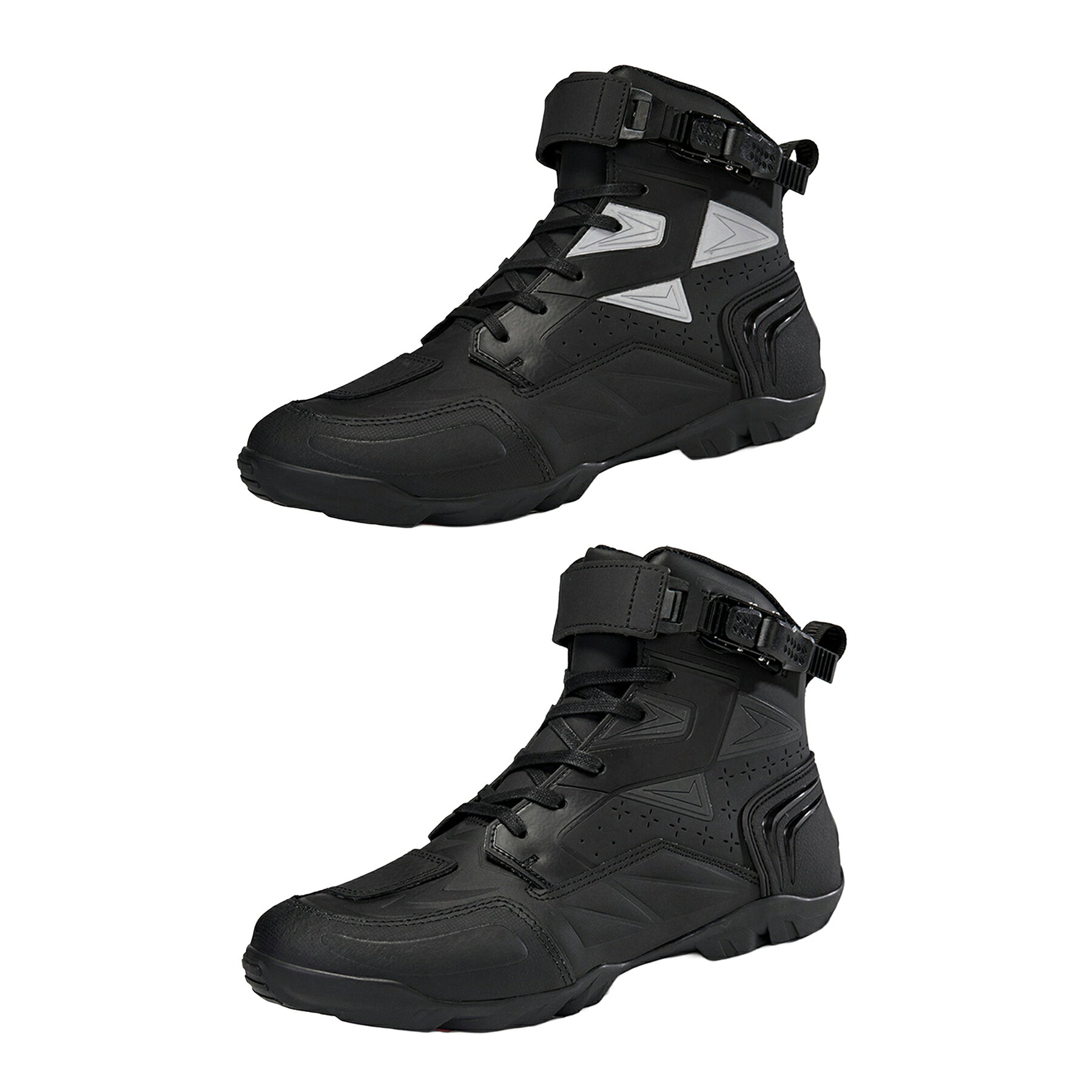 Bike Wear - バイクシューズ メンズ ライディングブーツ ライダーブー ツ 強化防衛性 プロテクショロードブ ーツ バイ ク用靴 耐衝撃 バイ靴 耐摩擦 通気 自由調整 バ イク用品 24.0cm-28.5cm