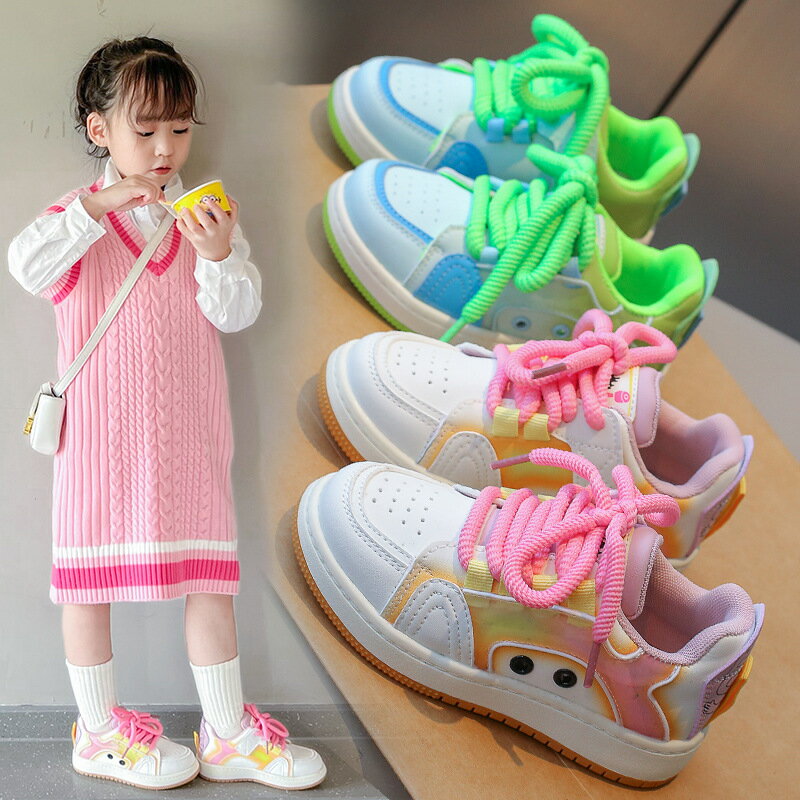 スニーカー キッズ 女の子 子供靴 女の子 可愛い おしゃれ カジュアルスニーカー 軽量 ジュニアサイズ ..