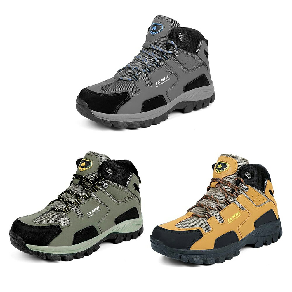 トレッキングシューズ 登山 靴 メンズ ハイキングシューズ ハイカット アウトドア ウォーキングシューズ トアウトドア キャンプシューズ ハイキング ハイカッ 遠足 防撥水 軽量 23.5cm-28.5cm