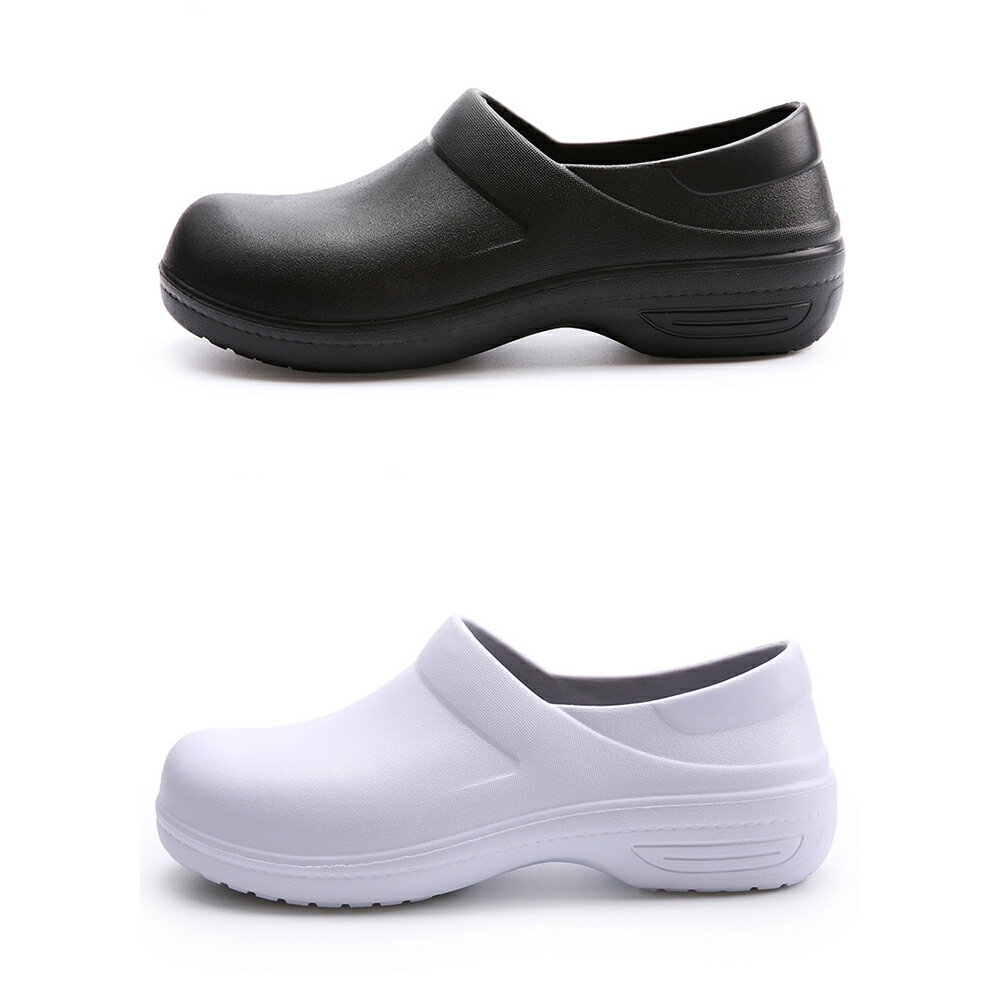 コックシューズ キッチンシューズ 作業靴 厨房靴 安全靴 中敷き付き EVA/PVC素材 超軽量 耐油 耐滑 防臭 疲れにくい 衝撃吸収 飲食店 厨房 男女兼用 23.0cm-28.0cm