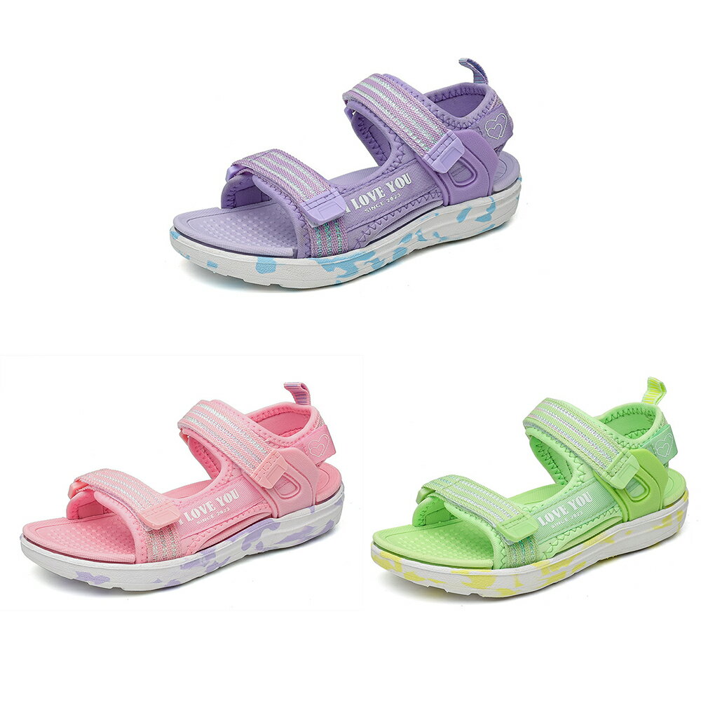 Rakuten - サンダル 女の子 スポーツサンダル ガールズ 軽量 滑り止め アウトドア シューズ 通気性 歩きやすい 夏用 17.5cm-24.5cm