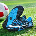 サッカートレーニングシューズ キッズ サッカーシューズ フットサル 子供用サッカースパイク マジックテープ ジュニア トレーニングシューズ 履きやすい ファッシ...