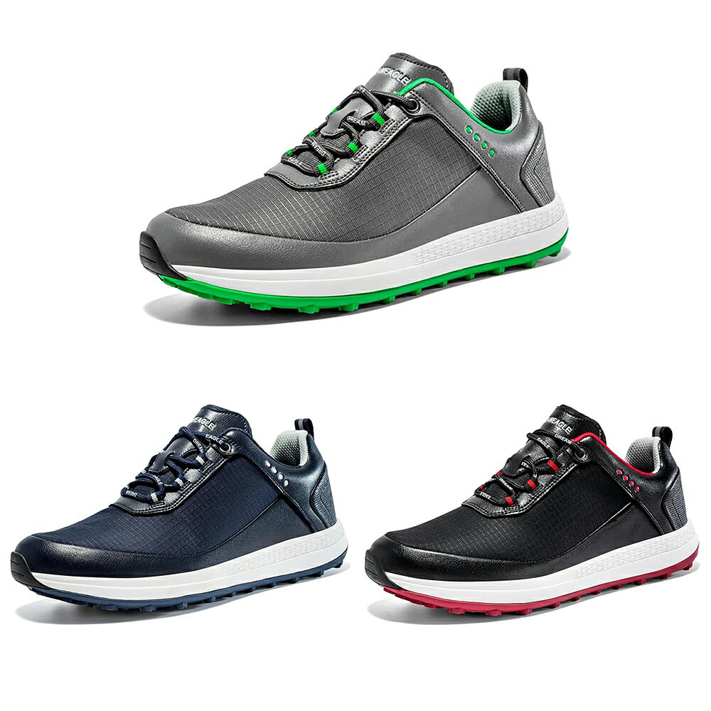 ゴルフシューズ メンズ レディース ゴル シューズ カジュアルシューズ スパイク靴 ゴルフ ウォーキングシューズ 軽量 歩きやすい ゴルフ用 防水性、通気性、滑...