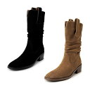 靴 レディース ロングブーツ ミドルブーツ ヴィンテージ ウエスタンブーツ ローヒール 歩きやすい 疲れない スリッポン 快適 軽量 通勤 春夏秋冬用 22.0cm-25.0cm