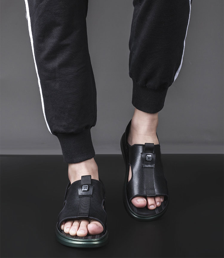 サンダル メンズ スリッポン レザー おしゃれ サンダル ビーチサンダル 夏 2way 父 スリッパ フラット スポーツ 軽い 履きやすい 歩きやすい おしゃれ 蒸れない 涼しい 旅行 疲れない アウトドア プレゼント ギフト ブラック