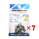 【 まとめ買い ×7個セット 】 「 プロマリン PRO MARINE スナップ付サルカン ブラック 6号 」 【 楽天 月間MVP & 月間優良ショップ ダブ...
