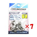 【 まとめ買い ×7個セット 】 「 プロマリン PRO MARINE スナップ付サルカン ブラック 7号 」 【 楽天 月間MVP & 月間優良ショップ ダブ...