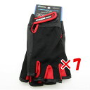 【 まとめ買い ×7個セット 】 「 プロマリン PRO MARINE メッシュグローブ 5本指出し ブラック・レッド 」 【 楽天 月間MVP & 月間優良シ...