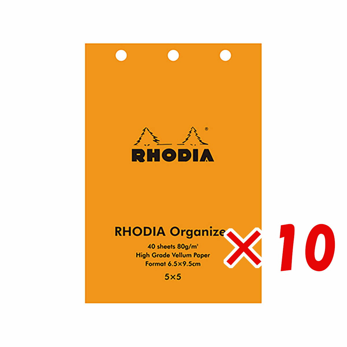 ロディア 【 まとめ買い ×10個セット 】 「 クオバディス・ジャパン システム手帳レフィル Rhodia オーガナイザーレフィル ベラム 方眼 ホワイト cf11ogzref-55 」 【 楽天 月間MVP & 月間優良ショップ ダブル受賞店 】