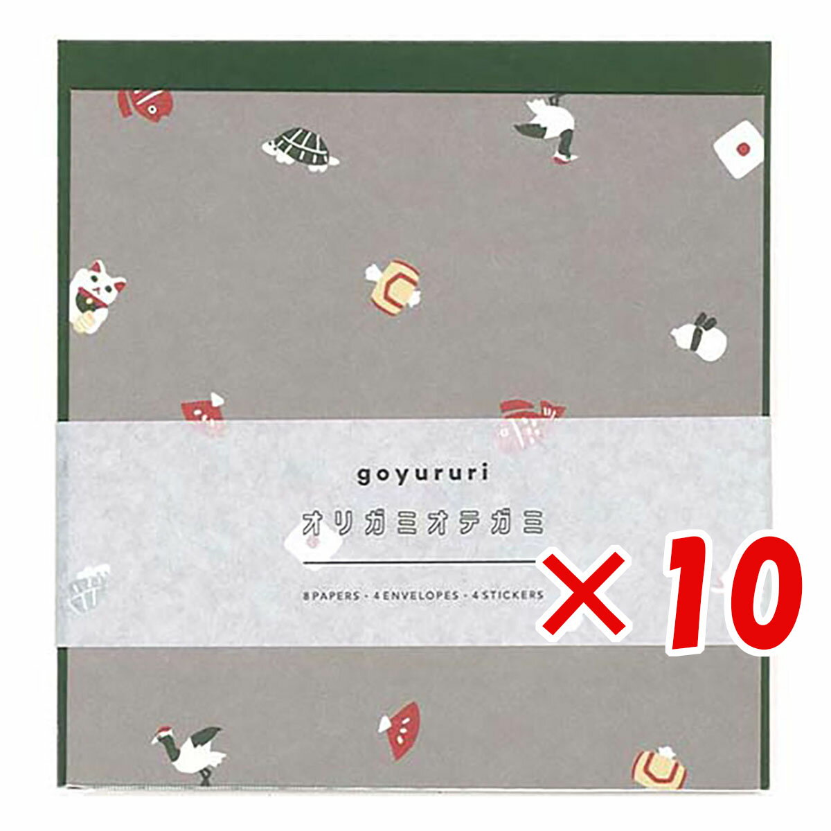 【 まとめ買い ×10個セット 】 「 エルコミューン レターセット goyururi オリガミオテガミ ENGIMONO GYR-003 」 【 送料無料 】...