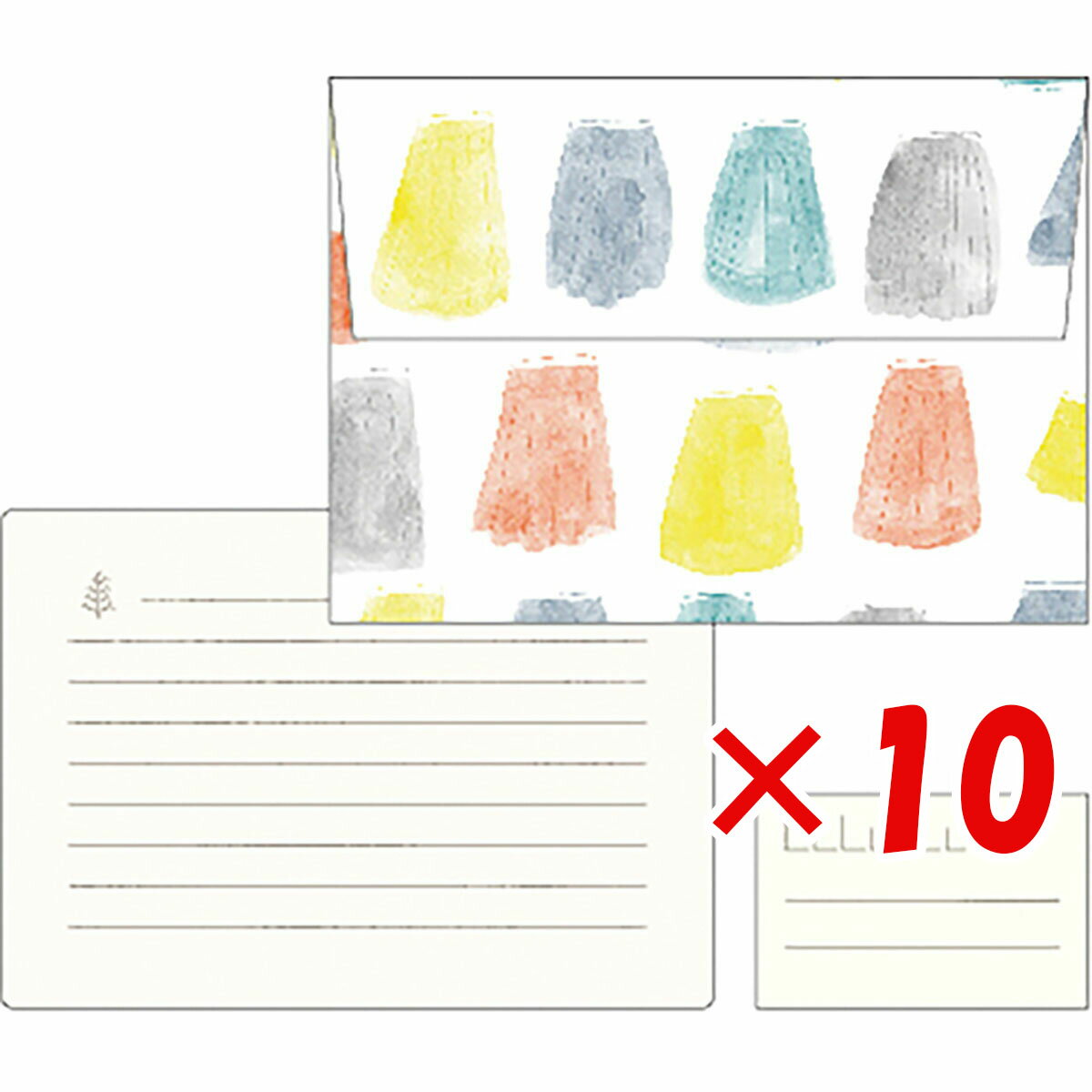 【 まとめ買い ×10個セット 】 「 エルコミューン レターセット RESFEBER skirt RFB-303 」 【 送料無料 】 【 楽天 月間MVP ...