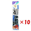 【 まとめ買い ×10個セット 】 「 釣り 針 SASAME ささめ針 伊勢尼 金 糸付 針:4 ハリス:1.5 」 【 送料無料 】 【 楽天 月間MVP ...