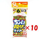 【 まとめ買い ×10個セット 】 「 釣り 仕掛 SASAME ささめ針 特選SL ちょい投げライト 2本針 針:6 ハリス:0.8 モトス:2 」 【 楽天...