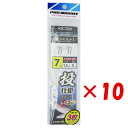 【 まとめ買い ×10個セット 】 「 プロマリン PRO MARINE 投仕掛SP 2本針 赤針 7号 ASC026 3枚セット 」 【 楽天 月間MVP &...