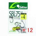 【 まとめ買い ×12個セット 】 「 オーナーOWNER カルティバ シングル75 バーブレス ミノー用 4ゴウ S-75BLM 」 【 楽天 月間MVP &...