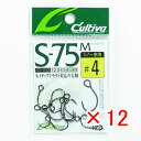 【 まとめ買い ×12個セット 】 「 オーナー OWNER カルティバ シングル75 ミノー用 #4 S-75M 」 【 楽天 月間MVP & 月間優良ショッ...