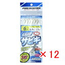 【 まとめ買い ×12個セット 】 「 プロマリン PRO MARINE ホワイト爆釣サビキ 6号 ASA014-6 3枚セット 」 【 楽天 月間MVP & ...
