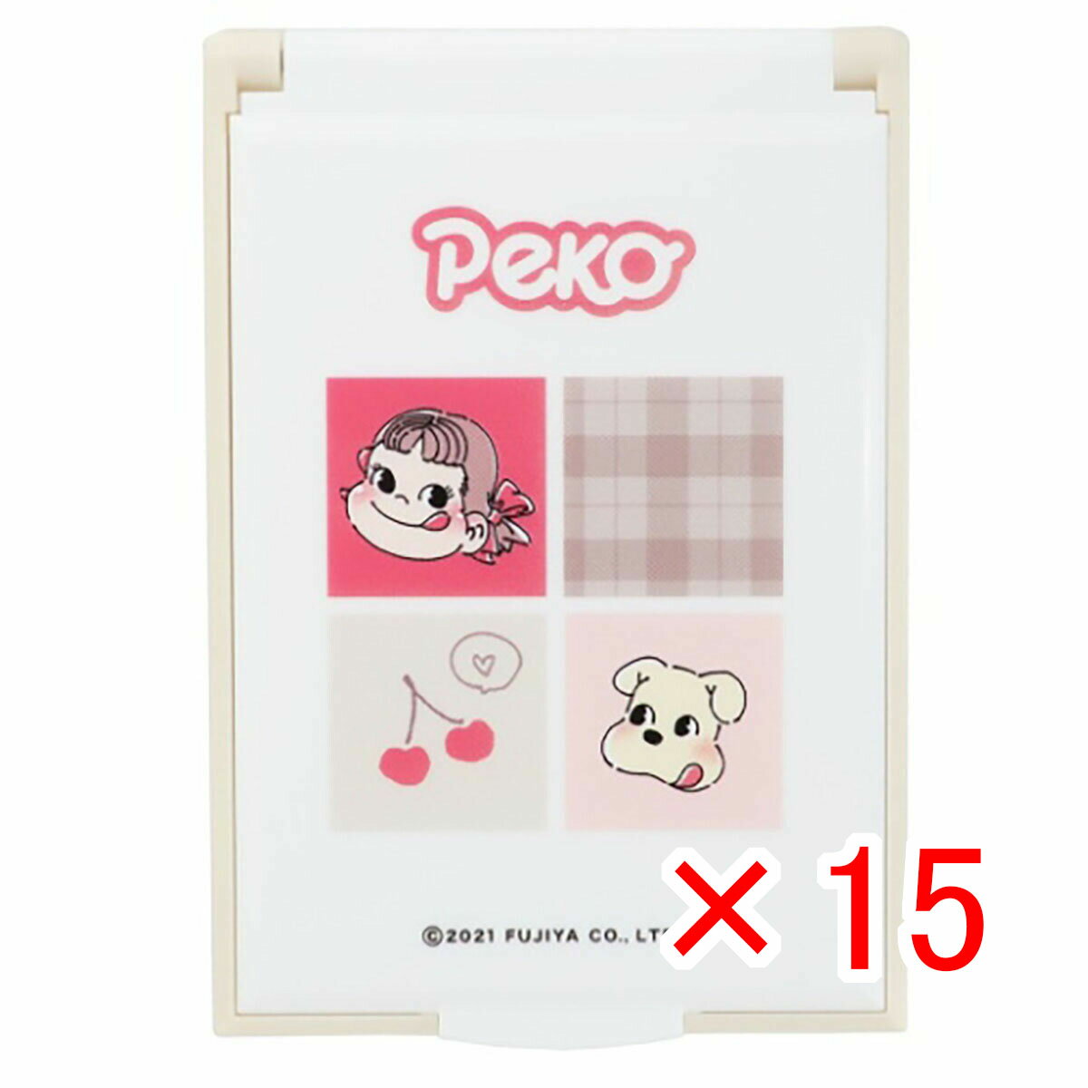 【 まとめ買い ×15個セット 】 「 手鏡 不二家のペコちゃん カードミラー S PEKO 」 【 楽天 月間MVP & 月間優良ショップ ダブル受賞店 】