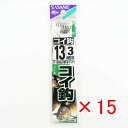 【 まとめ買い ×15個セット 】 「 釣り 針 SASAME ささめ針 コイ 針 黒 糸付 針:13 ハリス:3 」 【 楽天 月間MVP & 月間優良ショッ...