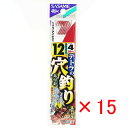 【 まとめ買い ×15個セット 】 「 釣り 針 SASAME ささめ針 テトラの穴釣り 赤糸付 針:12 ハリス:4 」 【 楽天 月間MVP & 月間優良シ...