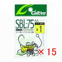 【 まとめ買い ×15個セット 】 「 オーナー OWNER カルティバ シングル75 バーブレス ミノー用 1ゴウ SBL-75M 」 【 楽天 月間MVP ...