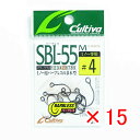 【 まとめ買い ×15個セット 】 「 オーナー OWNER カルティバ シングル55 バーブレス ミノー用 4ゴウ SBL-55M 」 【 楽天 月間MVP ...