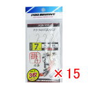 【 まとめ買い ×15個セット 】 「 プロマリン PRO MARINE 際攻めテトラ掛け仕掛 5本針 伊勢尼針7号 ASA102 3枚セット 」 【 楽天 月...