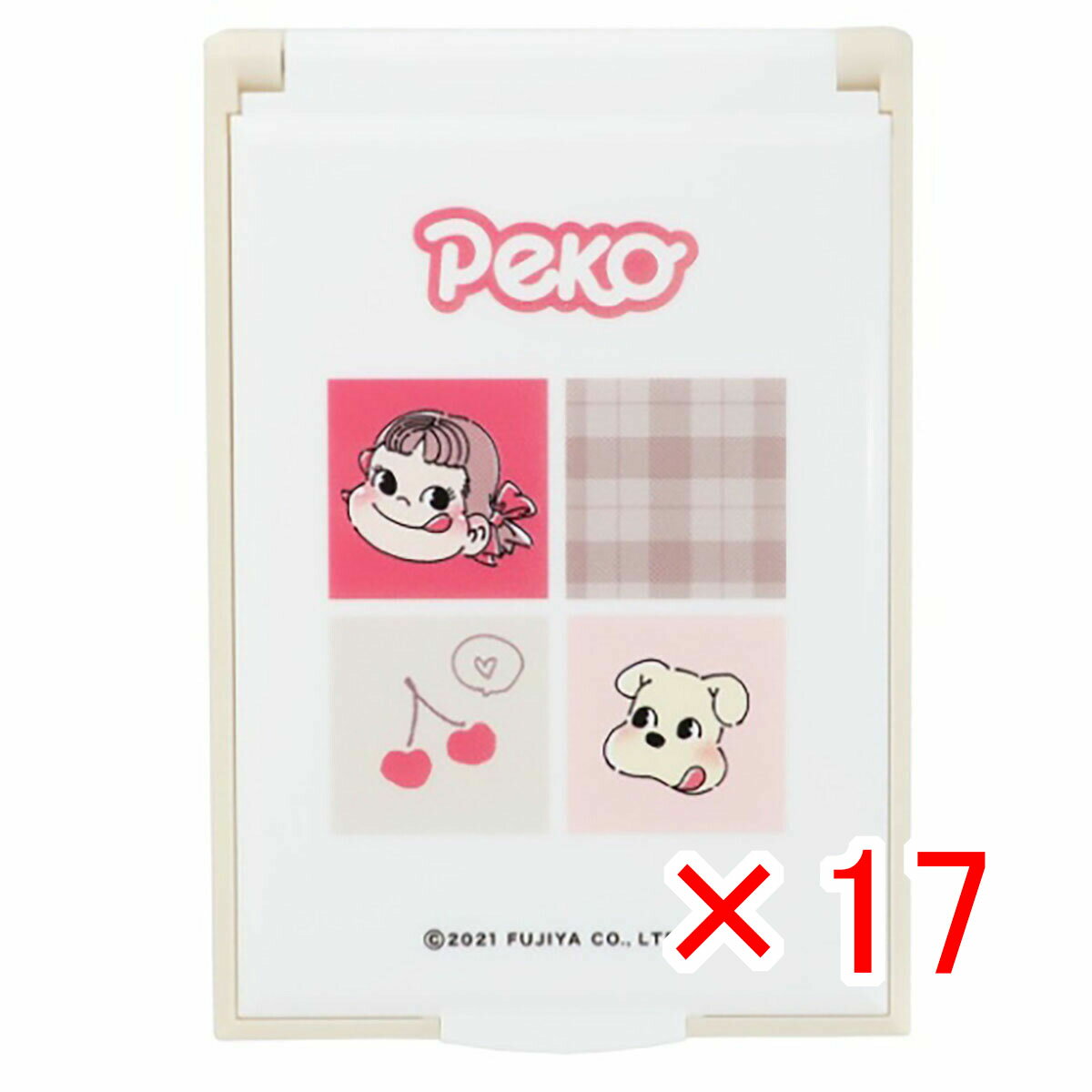 【 まとめ買い ×17個セット 】 「 手鏡 不二家のペコちゃん カードミラー S PEKO 」 【 楽天 月間MVP & 月間優良ショップ ダブル受賞店 】