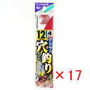 【 まとめ買い ×17個セット 】 「 釣り 針 SASAME ささめ針 テトラの穴釣り 赤糸付 針:12 ハリス:4 」 【 楽天 月間MVP & 月間優良シ...