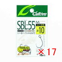 【 まとめ買い ×17個セット 】 「 オーナー OWNER カルティバ シングル55 バーブレス ミノー用 10号 SBL-55M 」 【 楽天 月間MVP ...