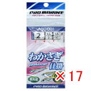 【 まとめ買い ×17個セット 】 「 プロマリン PRO MARINE わかさぎ仕掛2 2号 6本針 ASG001 」 【 楽天 月間MVP & 月間優良ショ...