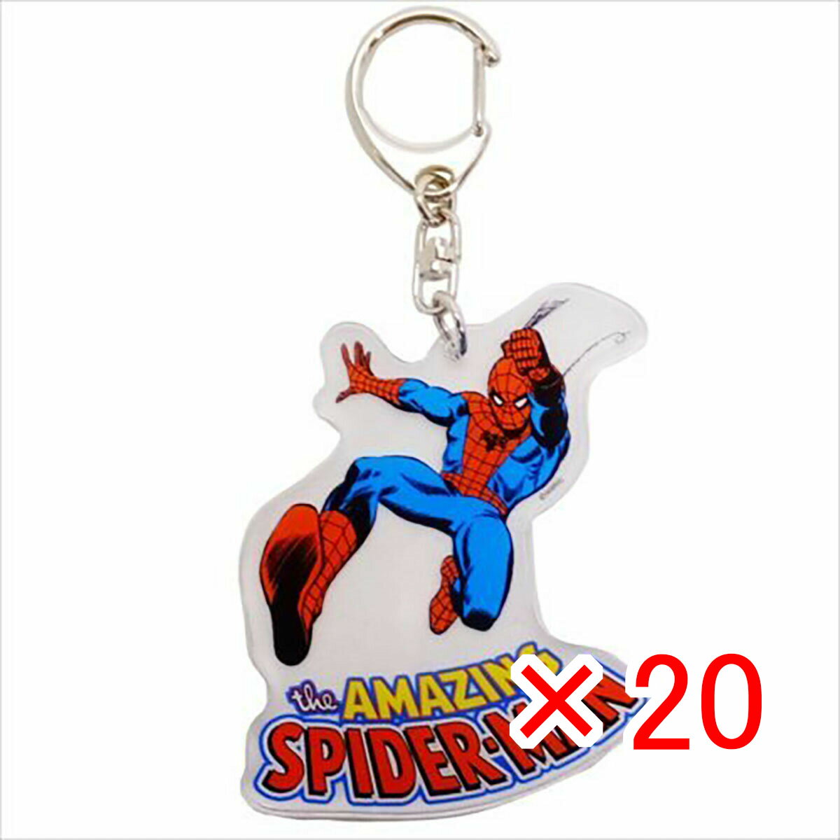 【 まとめ買い ×20個セット 】 「 スパイダーマン アクリルキーホルダー 」 【 楽天 月間MVP & 月間優良ショップ ダブル受賞店 】