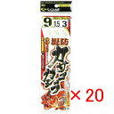 【 まとめ買い ×20個セット 】 「 ささめ針 SASAME D-650 堤防カサゴ・ガシラ3セットA 9-1.5号 」 【 送料無料 】 【 楽天 月間MV...