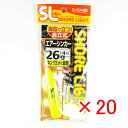 【 まとめ買い ×20個セット 】 「 釣り 仕掛 SASAME ささめ針 特選 SL エアシンカー イエロー オモリ:26g 」 【 送料無料 】 【 楽天 ...
