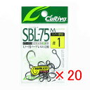 【 まとめ買い ×20個セット 】 「 オーナー OWNER カルティバ シングル75 バーブレス ミノー用 1ゴウ SBL-75M 」 【 楽天 月間MVP ...