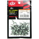 【 まとめ買い10個セット 】 「NTスイベル ハンガー式トリプルサルカン(夜光玉) C 黒 50個入 14」 【 送料無料 】