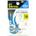【 まとめ買い15個セット 】 「NTスイベル スナップ付タル サイズ:18 入数:7 ニッケル」