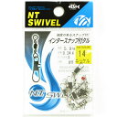 【 まとめ買い10個セット 】 「NTスイベル インタースナップ付タル サイズ:14 入数:8 ニッケル 」