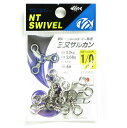 【 まとめ買い2個セット 】 「NTスイベル 三又サルカン ニッケル (サルカン・スイベル)」