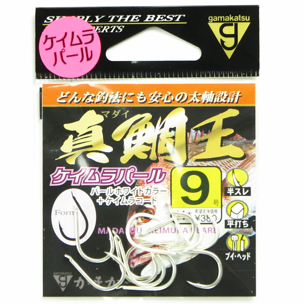 【 まとめ買い10個セット 】 「 がまかつ Gamakatsu 真鯛王 ケイムラパール サイズ:9号 入数:11本 68442 」 【 楽天 月間MVP & 月間優良ショップ ダブル受賞店 】