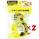 【 まとめ買い ×2個セット 】 「 3M スコッチ 透明両面テープ 18mm×4m 小巻 W-18 」 【 楽天 月間MVP 月間優良ショップ ダブル受賞店 】