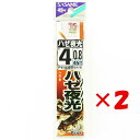 【 まとめ買い ×2個セット 】 「 釣り 針 SASAME ささめ針 ハゼ 赤 夜光糸付 針:4 ハリス:0.8 」 【 楽天 月間MVP & 月間優良ショッ...
