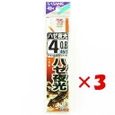 【 まとめ買い ×3個セット 】 「 釣り 針 SASAME ささめ針 ハゼ 赤 夜光糸付 針:4 ハリス:0.8 」 【 楽天 月間MVP & 月間優良ショッ...