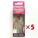 【 まとめ買い ×5個セット 】 「 エコギア Ecogear テンヤ オーバルテンヤ 2.2号 T08 レッドブラック 」 【 楽天 月間MVP & 月間優良...