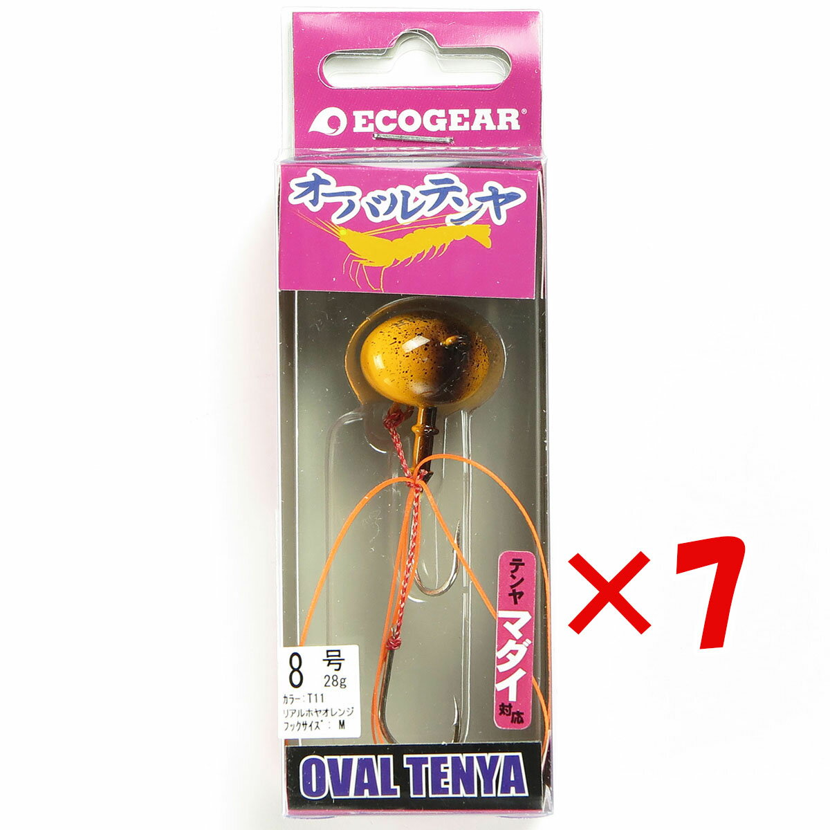 【 まとめ買い ×7個セット 】 「 エコギア Ecogear テンヤ オーバルテンヤ 8号 T11 」 【 送料無料 】 【 楽天 月間MVP & 月間優良シ...