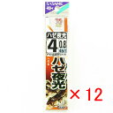 【 まとめ買い ×12個セット 】 「 釣り 針 SASAME ささめ針 ハゼ 赤 夜光糸付 針:4 ハリス:0.8 」 【 楽天 月間MVP & 月間優良ショ...